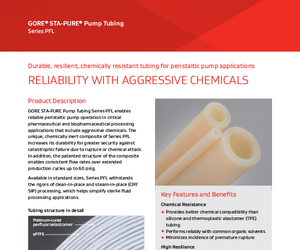 STA-PURE Pump Tubing Series PFL Data Sheet